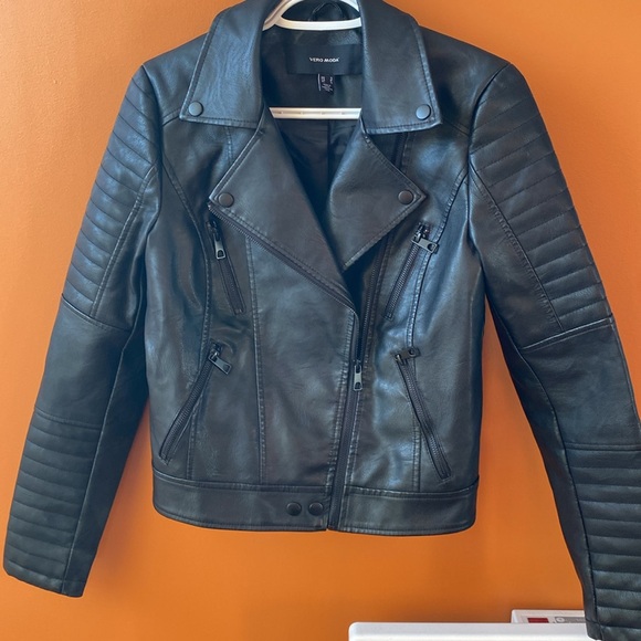 Vera Moda Leather Jacket - Picture 1 of 11